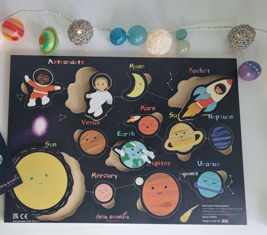 solar system wooden puzzle