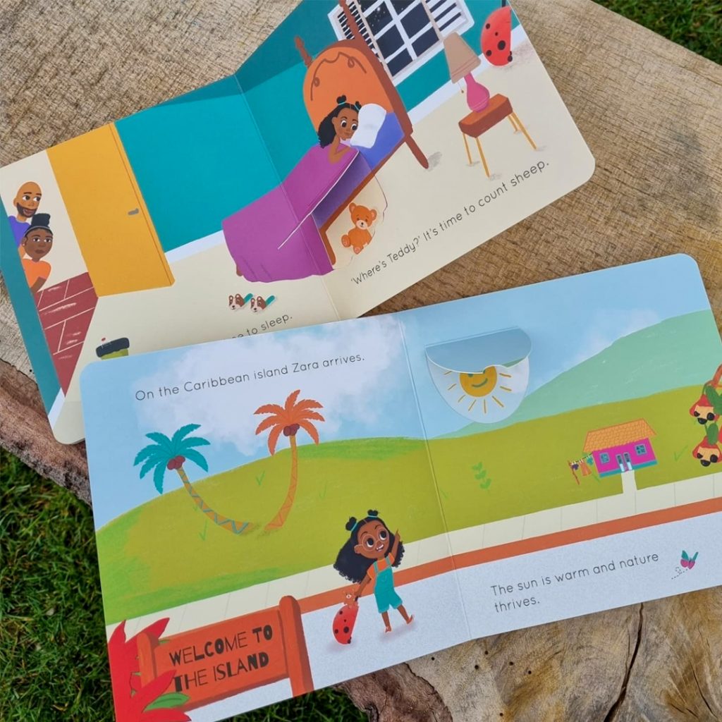 Zara's Caribbean Adventure, a lift-the-flap board book